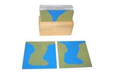 IFIT Montessori: Land Form Cards with Box