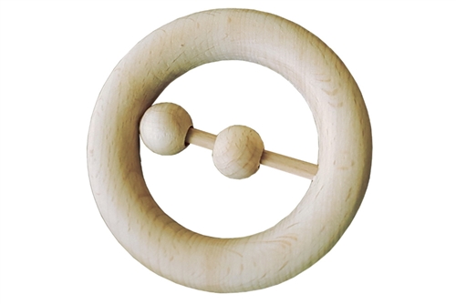 IFIT Montessori: Wooden Teething Ring with Beads