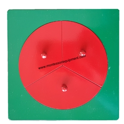 1/3 Metal Fraction Circle with Frame