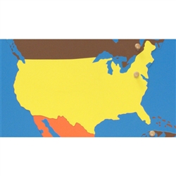 USA - Puzzle Piece of North America