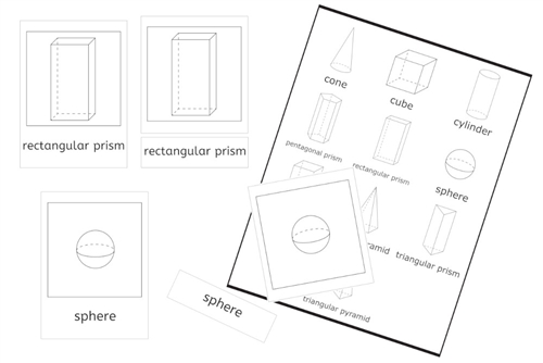 10 Geometric Solid Cards