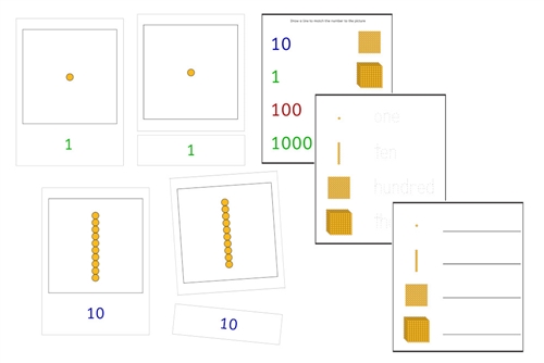 Introduction to Decimal Quantity 3-Part Cards and Worksheets (PDF)