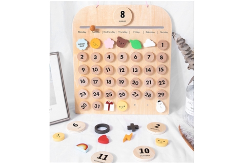 Wooden Magnetic Calendar