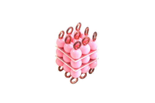Pink Bead Cube (N Beads)