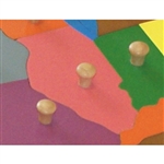 IFIT Montessori: Illinois - Puzzle Piece of USA (Wood Knob)