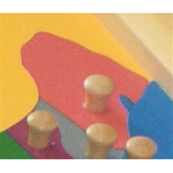 IFIT Montessori: Maine - Puzzle Piece of USA (Wood Knob)