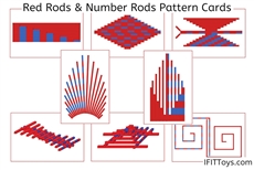 Red Rods and Number Rods Pattern Cards
