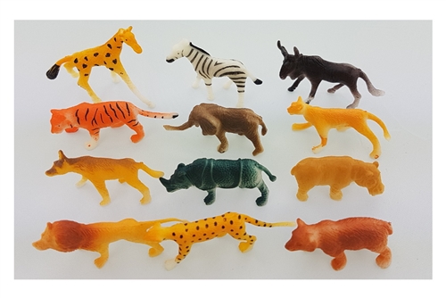 12 Wild Animal Miniatures Set (B)