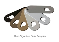 Plisse retractable screen standard colors.