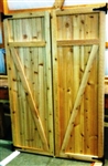 2-24"x72" Z Cedar Doors  SHIPPING IS FREE !