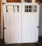 2-30 1/2" x 78" 6 Lite Fiberglass Doors