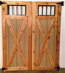 2 - XBUCK DOORS With Transom Windows SHIPPING IS FREE !