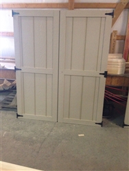 2-Wood Shed Doors Standard Design  SHIPPING IS FREE!