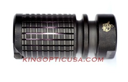 KAC Triple Tap Muzzle Brake - Blackened w/ Logo