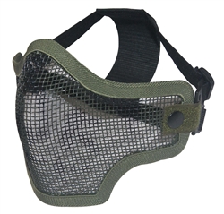 Airsoft Tactical gear wholesale distributor dropshipper TG008CGS-5 Green Skull Metal Mesh Half Face Mask (5 pcs) - 3L-INTL