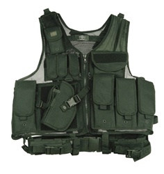 TG100BL Black Deluxe Tactical Vest Left Handed - 3L-INTL