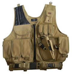 TG100T Tan Deluxe Tactical Vest - 3L-INTL