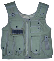 TG106G OD Green Adjustable Quilted Tactical Vest - 3L-INTL