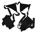 TG208BA-3 Black Horizontal Shoulder Holster and Pouch (3 pcs) - 3L-INTL