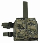 TG211W Woodland Digital Camouflage Double Drop Leg Magazine Pouch - 3L-INTL