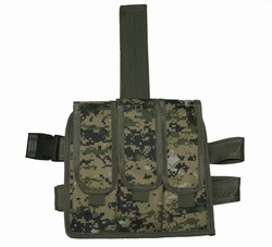 TG212W Woodland Digital Camouflage Triple Drop Leg Magazine Pouch - 3L-INTL