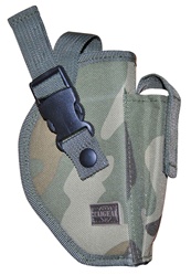 TG218CR-6 Woodland Camo Deluxe Commando Belt Holster Right Handed (6 pcs) - 3L-INTL