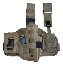 TG221TR Tan Tactical Thigh Holster Right Handed - 3L-INTL
