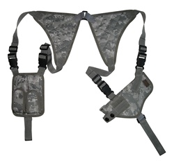 TG235AA ACU Digital Universal Horizontal Shoulder Holster with Mag Pouches - 3L-INTL