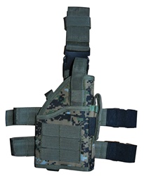 TG246W Woodland Digital Camouflage Tactical Leg Holster with Web Straps - 3L-INTL