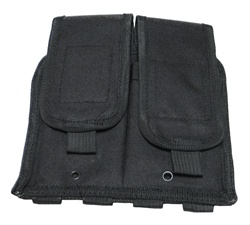 TG302B-4 Black MOLLE Universal Double Rifle Magazine Pouch (4 pcs) - 3L-INTL