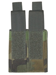 TG304C-4 Woodland Camouflage MOLLE Double Pistol Mag Pouch (4 pcs) - 3L-INTL