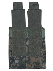 TG304W-4 Woodland Digital Camo MOLLE Double Pistol Mag Pouch (4 pcs) - 3L-INTL