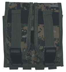 TG305W Woodland Digital Camouflage MOLLE Double Rifle Mag Pouch - 3L-INTL