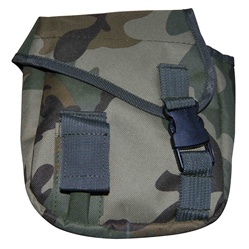 TG308C Woodland Camouflage MOLLE 2QT Canteen Cover - 3L-INTL