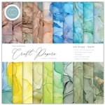 Craft Consortium - 6X6 Double-Sided Paper Pad Ink Drops Earth