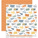 Cocoa Vanilla Studio - Great Escape Patterned Paper Happy Camper