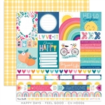 Cocoa Vanilla Studio - Happy Days Patterned Paper Feel Good