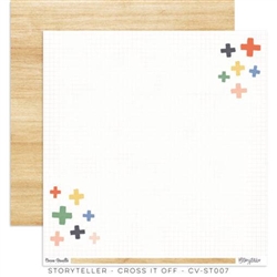 Cocoa Vanilla Studio - Storyteller 12X12 Double-Sided Cardstock Cross It Off