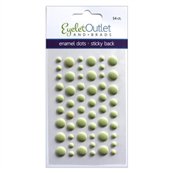 Eyelet Outlet - Enamel Dots Matte Green