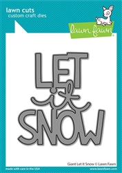 Lawn Fawn -  Giant Let It Snow Lawn Cuts
