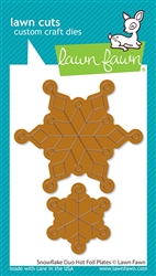 Lawn Fawn -  Hot Foil Plate Snowflake Duo