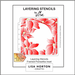 Lisa Horton - Framed Poinsettia Layering Stencils