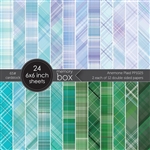 Memory Box - Anemone Plaid 6X6 Double-Sided Paper Pack 24/Pkg