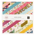 Pink Paislee -    Joyful Notes 12X12 Paper Pad
