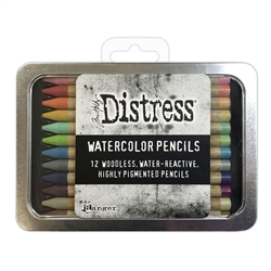 Ranger - Tim Holtz Distress Watercolor Pencils 12/Pkg Set #2