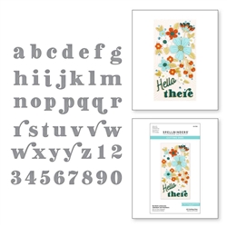 Spellbinders - Be Bold Lowercase Alphabet & Numbers Die Set