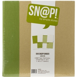 Simple Stories - Sn@p! Binder 6"x8" Green