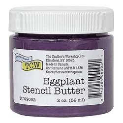 The Crafter's Workshop - Stencil Butter  Eggplant (2 oz)