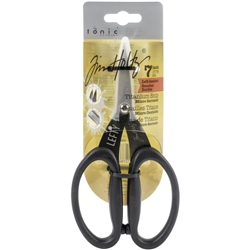 Tim Holtz - Non-Stick Titanium Micro-Serrated Scissors 7-inch LEFT-HANDED