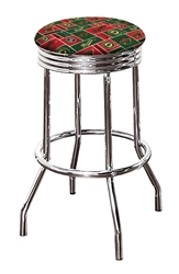 Bar Stool 24" or 29" Tall Featuring a Wild Hockey Team Logo Fabric Covered Swivel Seat Cushion